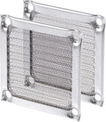 MECCANIXITY 60mm Computer Fan Filter Grills Stainless Steel Mesh Dustproof Case Cover for Computers, Pack of 2