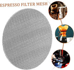 Luxshiny 3pcs Stainless Maker Filter Mesh for Espresso Machines Reusable Fine Filter Screen for Uniform Extraction Office