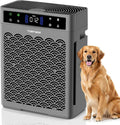 Air Purifiers for Home Large Room, Cover Up to 3000 Ft² with Air Quality Monitor and Timer, HEPA Filter Air Purifier for Bedroom with Fragrance, Air Cleaner for Dorm Room, Office - Grey