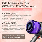 3 Pack V11 Filters Replacement for Dyson, Vacuum Filters Replacement Compatible with Dyson V11 Animal Torque Drive Complete V15 Detect Cordless Vacuum, Replace Part # 970013-02