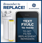 GE Advanced Single Stage Drinking Water System Replacement Filter, Fits GX1S01R Under Sink Filtration System, Replace Every 6 Months, FXULC