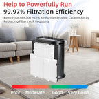 HPA300 HEPA Filter Replacement for Honeywell Air Purifier 6 HEPA R Filters and 8 Pre-cut A Carbon Pre-filter by APPLIANCEMATES