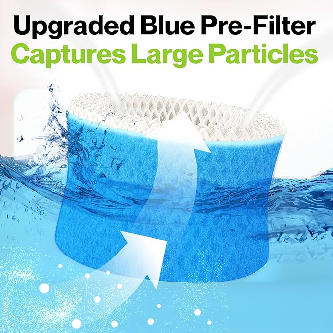 Durabasics 4 Pack of Premium Humidifier Filters Compatible with Honeywell Humidifier Filters HAC-504, HAC-504AW & Honeywell Filter A | Replacement for HCM 350 Filters & Cool Mist Humidifiers