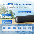 Purewell 2.25G Gravity Water Filter System with Water Level Window, 3-Stage 0.01μm Ultra-Filtration Stainless Steel Countertop System with 2 Filters and Stand, Reduce 99% Chlorine, PW-KS
