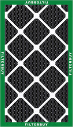 Filterbuy 16x24x1 Air Filter MERV 10 Odor & Allergy Defense with Activated Carbon (3-Pack), Electrostatic Pleated HVAC AC Furnace Filters Replacement, Made in USA (Actual Size: 15.38 x 23.38 x 0.75)