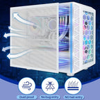 Woanger 1 Pcs 1000 x 300 mm DIY PC Case Dust Filter PC Fan Mesh Filter Air Vent Covers PVC Dustproof Cover with Magnetic Sticker for Computer Chassis Speaker and More, 0.03 Inch Hole