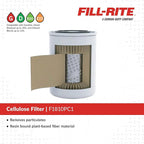 Fill-Rite F1810PC1 1" 18 GPM (68 LPM) 10 Micron Particulate Fuel Filter with Drain (Clear Bowl)
