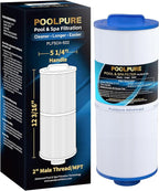 POOLPURE 5CH-502 Fine Thread Spa Filter Replaces PPM50SC-F2M, Marquis Spa 20041, 20091, 370-0237, Marquis 50, 2” Male Thread/MPT Hot Tub Filter (1)