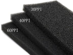 ALEGI Aquarium Filter Sponge Pad 30PPI / 40PPI / 60PPI Bio Sponge Filter Media Cut-to-Size Foam for Fish Tank, Pond Filter (19.5" x 4.72" x 0.78" - 40ppi)