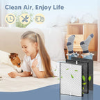 3000 Replacement Filter Compatible with A-Doctor 3000 series（3000 3000m 3000Pro） Includes:1 Air Filter, 2 Activated Carbon Filters and 4 Pre-Filters