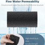 15 Pack Inlet Covers Pre-Filter Sponge for Aquarium Shrimp Turtle Betta Fry Fish Tank Filter 0.8” Intake, Replacement Foam Cover
