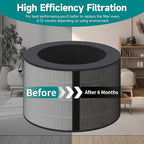 PuriCare 360 Filter Compatible with LG PuriCare 360 Purifiers, Model AS601HBB0, H13 HEPA ＆ Activated carbon Filter, 1 Pack