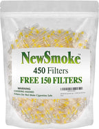 New Smoke 450 Filters - Wholesale Reusable Cigarette Filter Tips - Easy Draw Cigarette Pressure Filters - Lose The Tar Not The Taste - Independent Lab Tested & ISO Certified