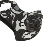 ASA Techmed Reusable Dual Air Breathing Valve Face Mask Cover with Activated Carbon Filter (Tactical Skull)