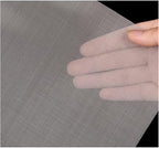 304 Stainless Steel Metal Filter Mesh Panel 100 Mesh, Woven Wire Cloth Sheet, Multi-Use Screen Fabric, Household Commercial Applications, Easy DIY Cutting
