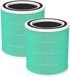 2 Pack AC400 Air Purifi-ers Replacement Filt-er for Purivortex AC400 Air Purifi-er, 3-in-1 HEPA Technology High Efficiency Toxin Absorber Filt-er, Green