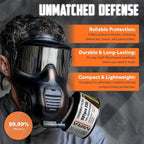 MIRA Safety - DotPro 330 - Industrial Grade Gas Mask Filter | A2 B2 E2 K2 HG P3 Filter Rating | Long Shelf Life | 40mm NATO Filter | Fits CBRN Gas Masks (Pack of 4)