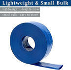 3 in x 25 ft Pool Backwash Hose Heavy Duty Drain Discharge Double PVC Lay flat General Purpose Vinyl Hose, Burst Resistant for Water Transfer Sump Pump Pool Filter (3in 25ft fiber reinforced hose)