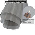 304 Stainless Steel Mesh 40Mesh, 15.7"x47.2"(40x120cm) Metal Mesh Screen, Woven Fine Wire Mesh, Filter Mesh Easy to Cut for Vent Covers, Cage, Garden, Window Screen and DIY Project