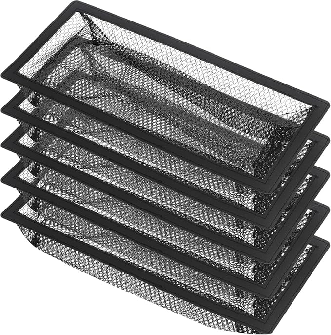Floor Register Cover Trap, Floor Air Vent Cover Screen for Home Air Vent Filters 5-Pack Floor Vent Mesh Filters Net Trap (2 x 14 Inch)