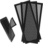 Mesh Vent Cover4 Pack, Magnetic Mesh Vent Covers for 4"x 10" Air Vent Filters, Vent Screens for Air Vent Home Wall Ceiling Floor, Floor Vent Mesh Cover Catches Debris Hair Insect Vent Filters