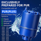 Faucet Water Filter Replacement for Pur and PUR Plus Mounted Water Filter System RF-9999 RF-3375 FM-2500V FM-3700 FM-3400B Natural Mineral Filtration 2 Pack by TOMOON