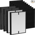 12 Pack 3000 Air Replacement Filter, Compatible with Air Doctor 3000, 3000M, 3000Pro Air Puri-Fier, 2 High-Performance Filters + 2 Activated Carbon Filters + 8 Pre-Filter