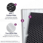 Genuine Winix Filter Q –1712-0123-00 with Activated Carbon for Odor Control