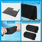 AQUANEAT 2 Pack Aquarium Bio Sponge Filter Media Pad Cut-to-Size Open Cell Foam Sheet for Fish Tank Sump (28" x 11" x 0.5")