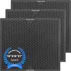 Air Scrubber Active Carbon Filters Compatible with Mounto, BlueDri, VEVOR and Dri-Eaz Air Purifier, Compatible with Part HEPA500 & BD-AS-550 & F301H, 16'' x 16'' x 1'' inches（3 Pack）