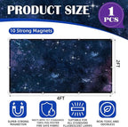 Fluorescent Light Covers - Classroom Covers for Ceiling Lights, 1 PCS 4 x 2 Feet Magnetic Light Filters, Classroom, Office Decor (Starry Sky)