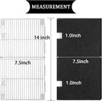 Dianrui RV A/C Vent Cover for Dometic AC Cover Replacement for Dometic 3104928.019, Duo-Therm RV Air Conditioner Grille Replacement with RV A/C Filter (14.1" x 7.7") RV Air Conditioner Parts