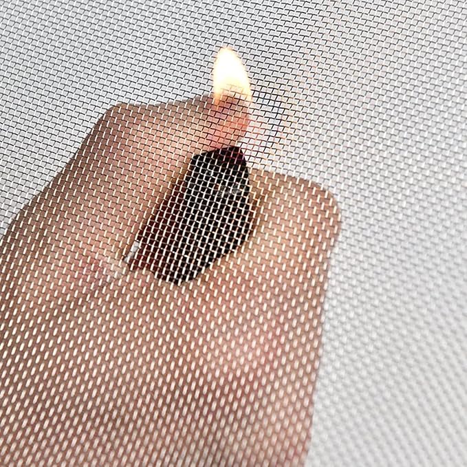 Stainless Steel Woven Wire Mesh, 304 Stainless Steel Insect Screen Mesh, 20 Mesh 120 Mesh Air Vent Mesh Metal Woven Wire Mesh for Vent, Filter, Window & Garden