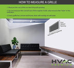 16" X 20" Aluminum Return Filter Grille for 1" Filter - Easy Airflow - Linear Bar Grilles [Outer Dimensions: 18.5w X 22.5h]