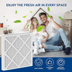 MERV-13 Air Filter Replacement Set Compatible with AlorAir PureAiro HEPA Pro Air Scrubber and PureAiro HEPA Max Air Scrubber 770, 870, 970, 14.3×13.6×0.79 in, 5 Pack