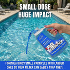 Pool Clarifier - Heavy-Duty Ultra-Concentrated Liquid, Water Clarifier for Clear Water, Chlorine/Bromine/Salt Compatible Pool Chemicals, Boosts Filtration, 3 Liter (101.5 fl oz)