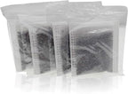 4 Pack Compact Activated Charcoal Odor Absorbing Filter Refill Deodorizer Compatible with iTouchless Cans 2.5 Gal, 3 Gal, 4 Gal and Other SmallTrash Cans Under 8 Gallons with Filter Compartment