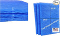 Fast-Shipped-Filters 3 Pack 16x25 Replacement Filter Pads Compatible with PremierOne Pure Flo P6100 MS-1625 Air Cleaner Refill Blue