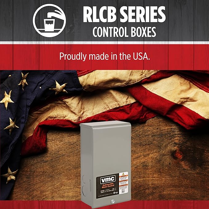 Red Lion RLCB05-115 1/2-HP 115-Volt VMC Control Box for Well Pump, Grey, 640188