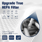 Improvedhand Blue Pure 311 AUTO Filter Replacement for Blue Pure 311 AUTO Air Puri-Fier, H13 True HEPA Filter and Activated Carbon Filter Pack of 2