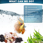 Aquarium Filter Media 12 Species Bio Balls Ceramic Rings Activated Carbon Filter Media Kit with Free Mesh Bag for Fish Tank Pond Canister Filter