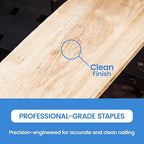 meite Heavy Duty Staples, 5/16 Inch Length T-50 Staples for Staple Gun, Galvanized, 20 Gauge 3/8" Crown, Compatible with T-50 Staple Gun, Ideal for Upholstery, Construction, Furniture (1,512 Counts)