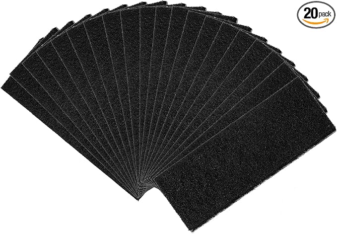 UCand 20Pack Activated Carbon Air Vent Filters for Home, 4"x10" Floor Vents Filters, Floor Registers Filters,20 Pcs Charcoal Vent Filter
