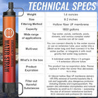 Water Filter Straw, Emergency Water Filtration System, Personal Water Purifier, Outdoor Survival Gear and Equipment for Hiking Camping Accessories Travel Fishing Emergency Preparedness (4PCS)