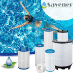 Savener® S8M150 System 3 Inner and Outer Cartridge, Compatible with Sta-Rite System 3 S8M150-KIT, 170147, 25022-0203s-25021-0202s, SR450 Swimming Pool Filter Cartridge, 450 Sq. Ft