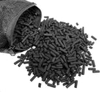 Premium Virgin Activated Carbon Charcoal Pellets in 1 Filter Media Bag (Free) for Aquarium Fish Tanks Koi Pond Canister Filter Reef Filters, Air Filters, Kitchen Compost Bin (7 oz)