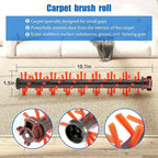 Filter Brush Replacement Compatible with Bissell CrossWave, 4 Brush Roll 1868 + 3 Vacuum Filter 1866, Compare to Part 1608683, 160-8683, 1608684
