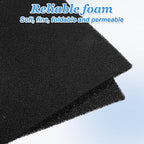 2 Pack Aquarium Bio Sponge Filter Pad, 40 PPI Fish Tank Filter Foam Sponges Filter Media Foam Sponges Cut-to-Size Foams for Fish Tank Ponds (9" x 9" x 0.5")