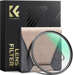 K&F CONCEPT 77mm Black Diffusion 1/8 Filter Mist Cinematic Effect Black Diffusion Filter with 36 Multi-Layer Coatings for Video/Vlog/Portrait Photography (XPRO Series)