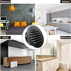 Zonon 36 Pcs Stainless Steel Soffit Vents 4 Inch Round Dryer Vent Cover with Mesh Screen for Home Outdoor Bathroom Wall Ceiling Outside Exterior Exhaust (Black)